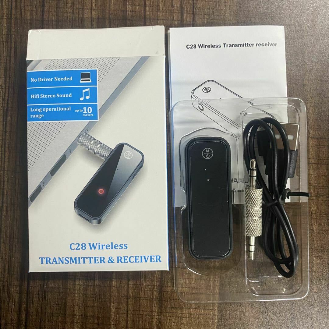 Bluetooth 5.0 2in1 Transmitter Receiver Car Wireless Audio Adapter USB 3.5mm Aux - Alpha Auto Rental - Alpha Auto Rental