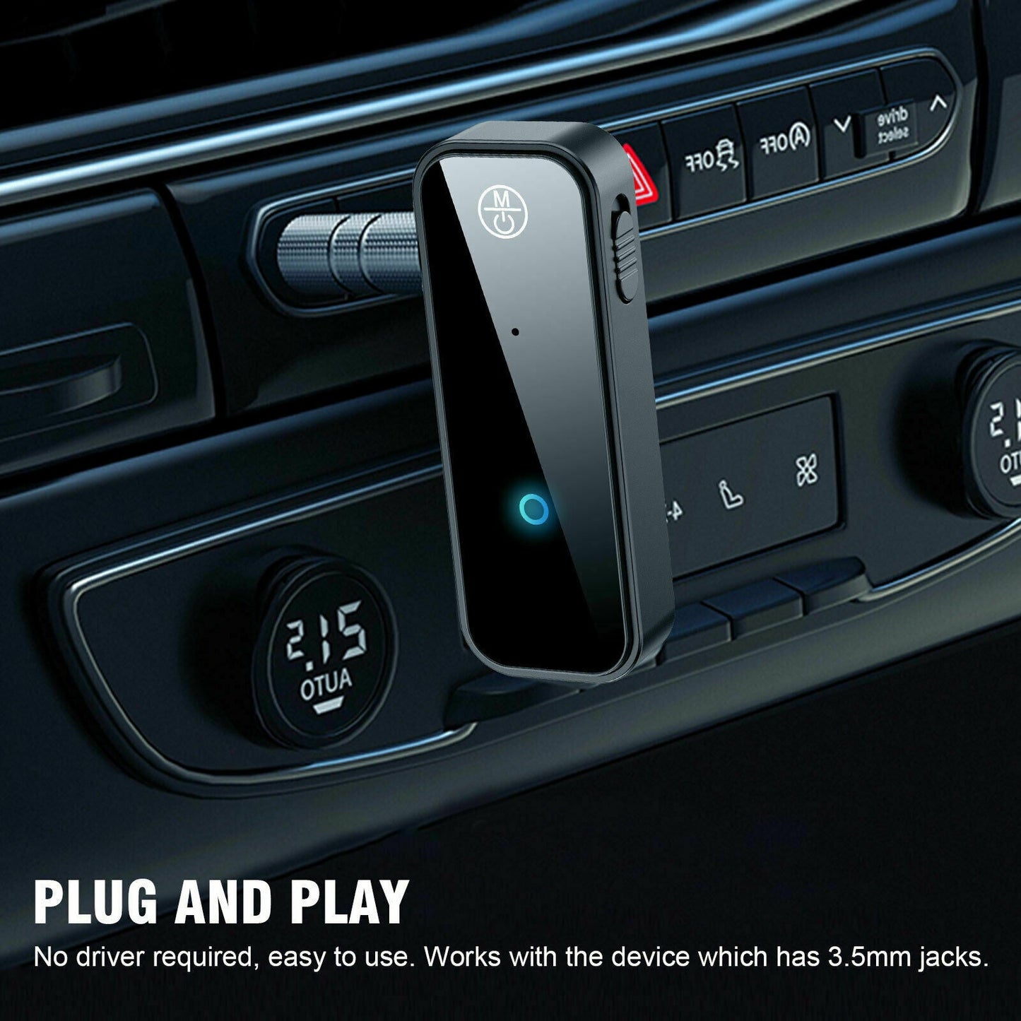 Bluetooth 5.0 2in1 Transmitter Receiver Car Wireless Audio Adapter USB 3.5mm Aux - Alpha Auto Rental - Alpha Auto Rental