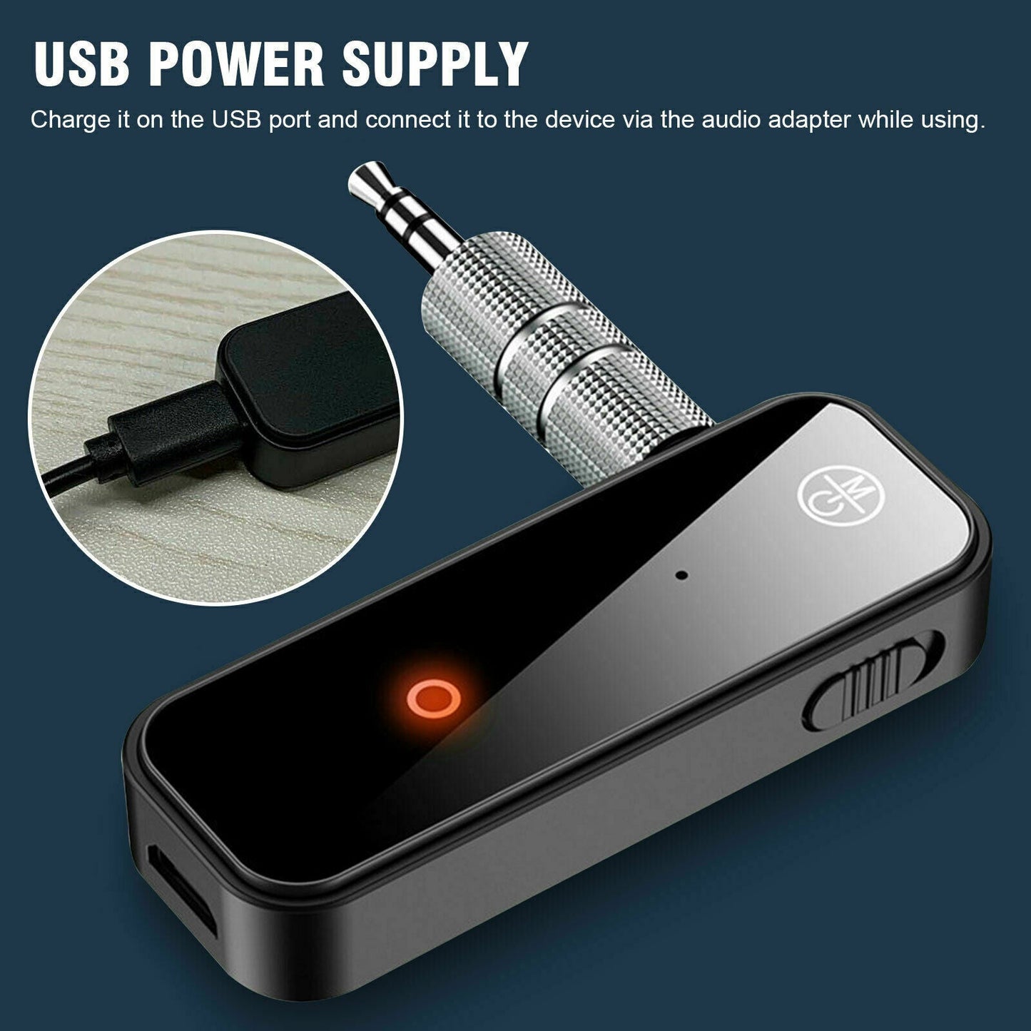 Bluetooth 5.0 2in1 Transmitter Receiver Car Wireless Audio Adapter USB 3.5mm Aux - Alpha Auto Rental - Alpha Auto Rental